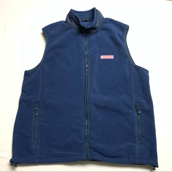 Vineyard Vines, Martha's Vineyard Men’s Full Zip Fleece Vest - Picture 1 of 11